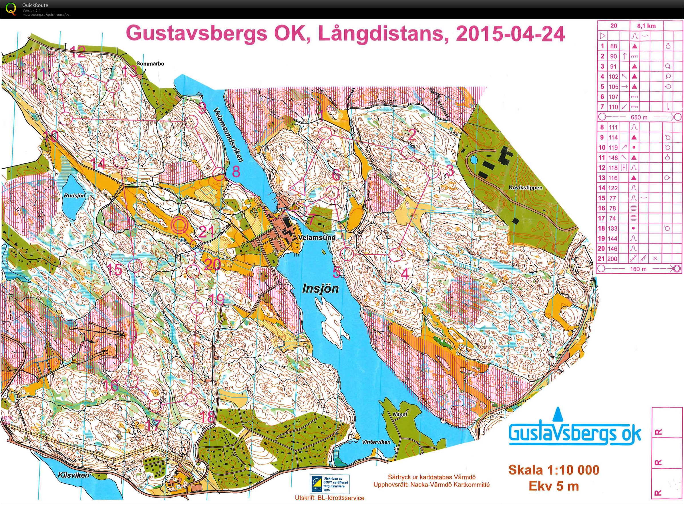 Gustavsbergs OK långdistans (25.04.2015)