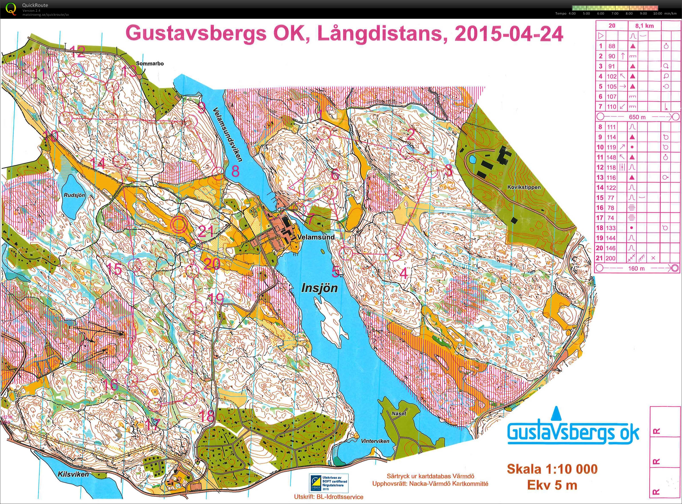 Gustavsbergs OK långdistans (25-04-2015)