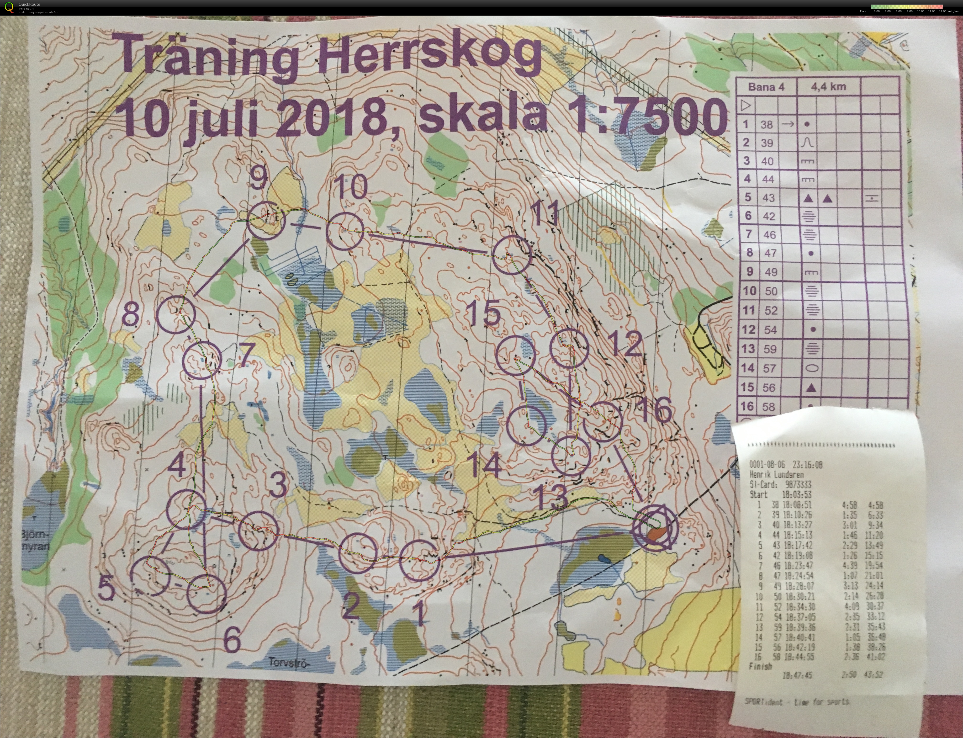 Träning Herrskog (10.07.2018)