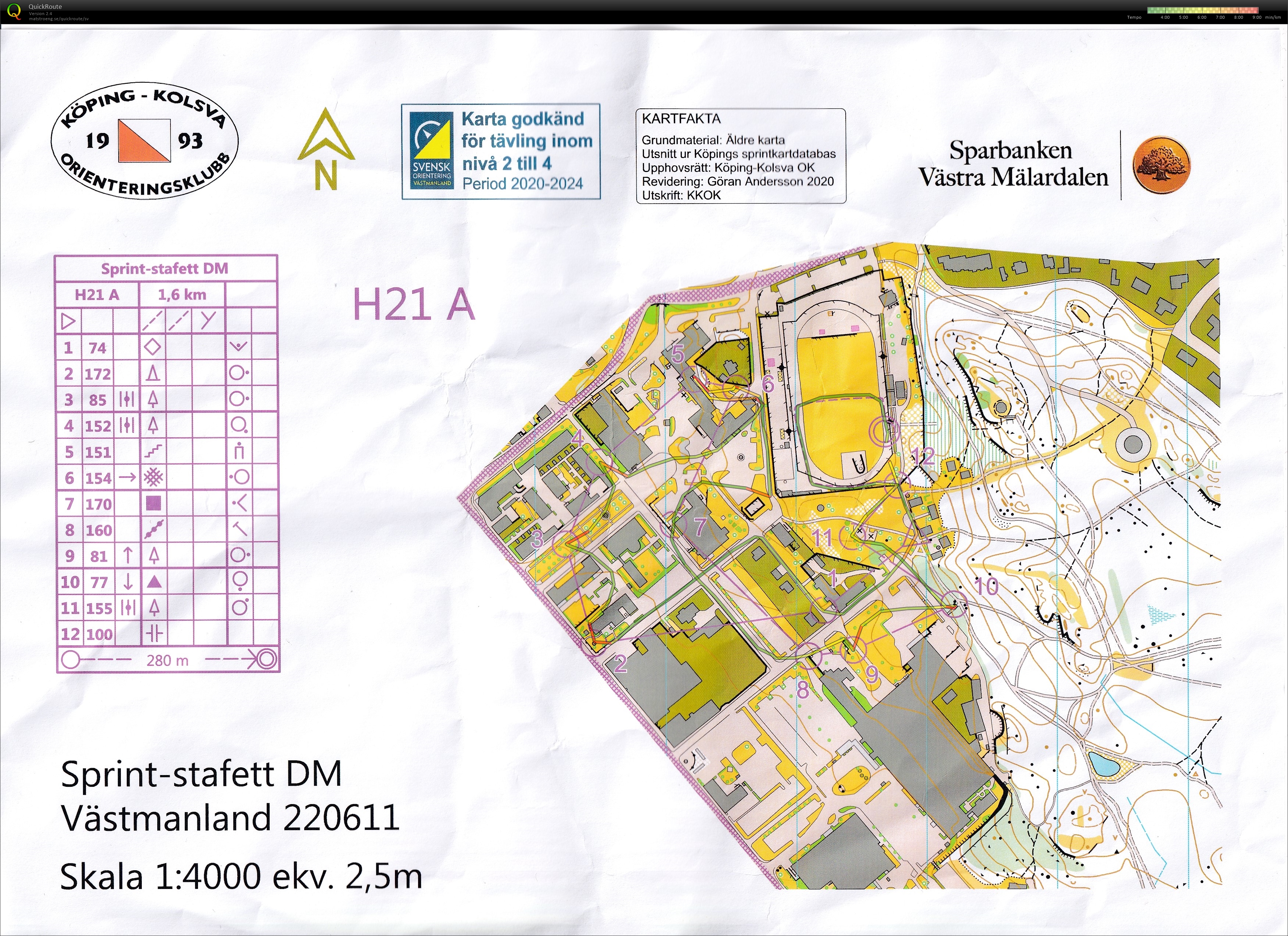 DM sprintstafett, Västmanland (2022-06-11)