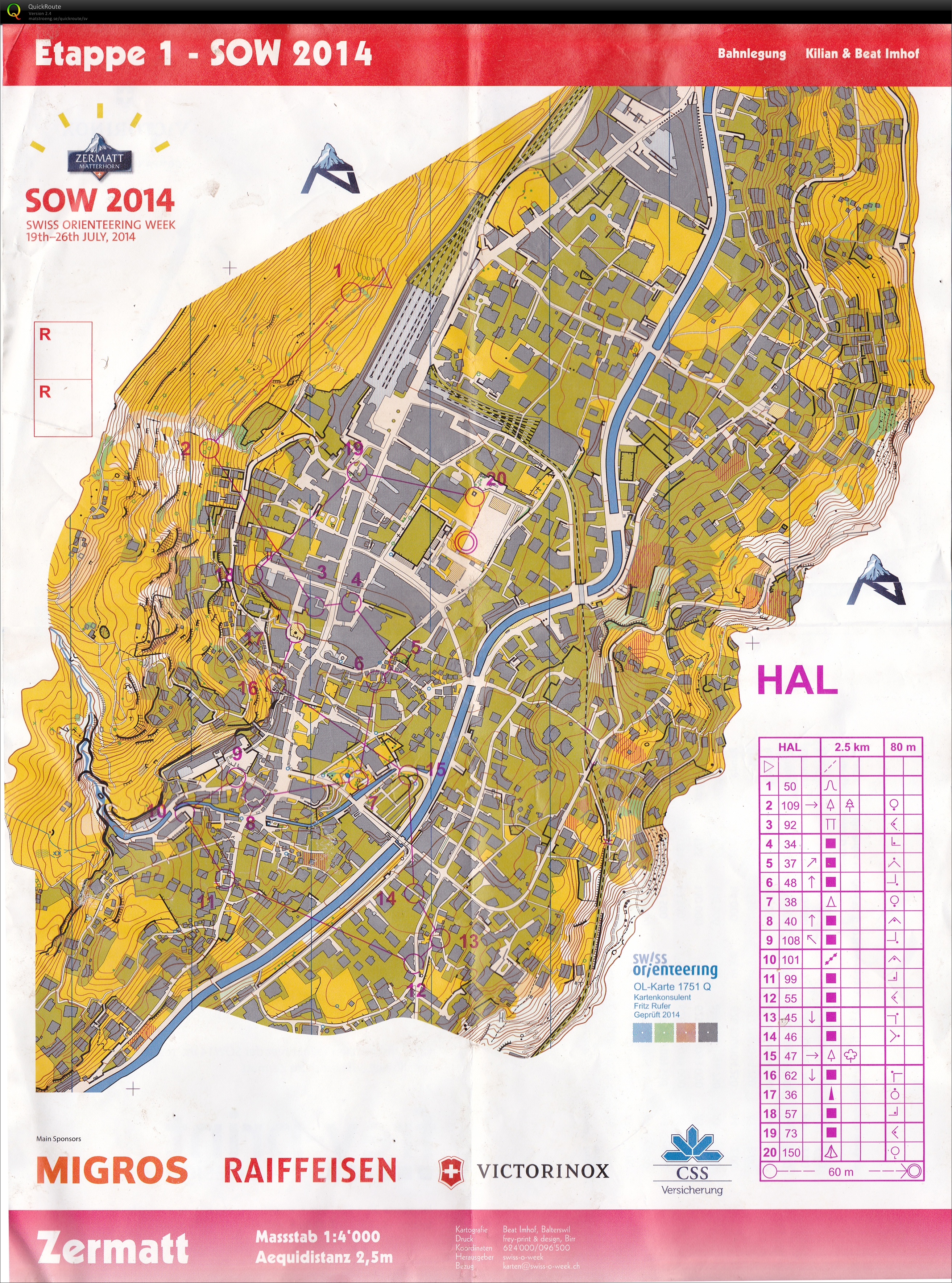 SOW 2014 E1/sprint Zermatt (HAL) (20.07.2014)